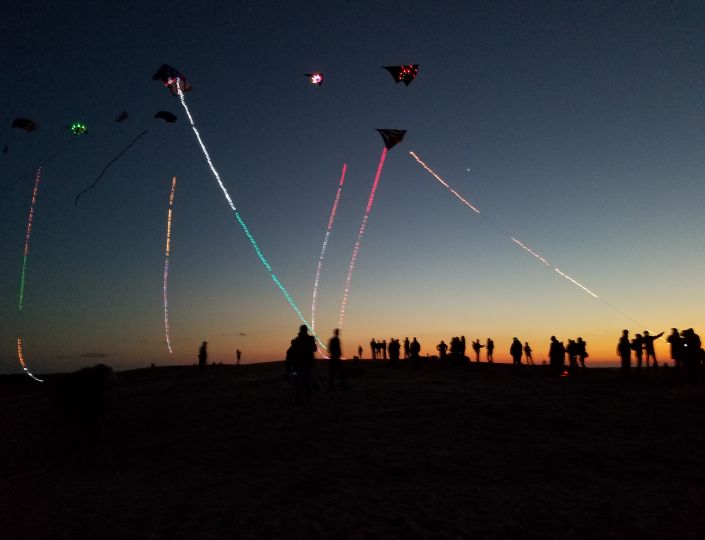 Kites with Lights event